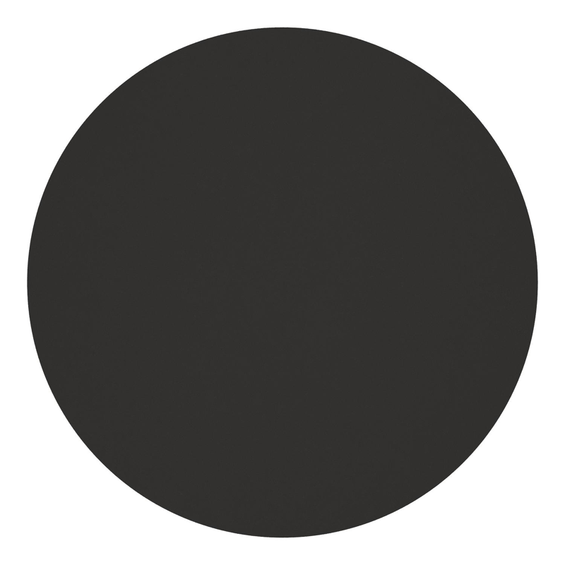 Pamplona tuintafel rond in zwart aluminium en sintered stone Notte minerale - Dia. 140 x H 72 cm