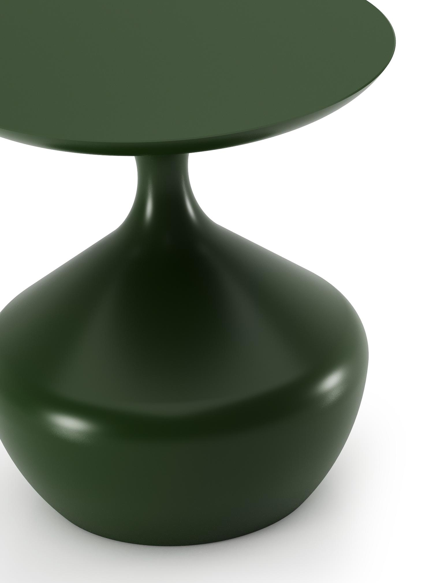 Table d'appoint Bomero en aluminium vert - Diam. 48 x Haut. 50 cm