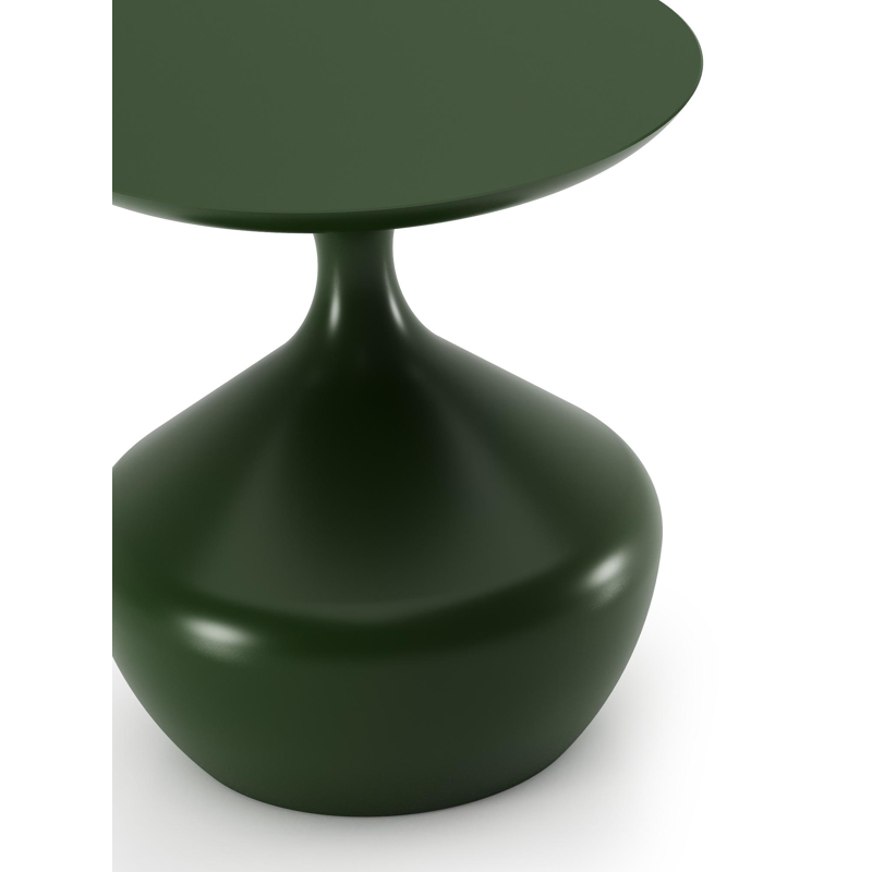 Bomero bijzettafel in groen aluminium - Dia. 48 x H 50 cm