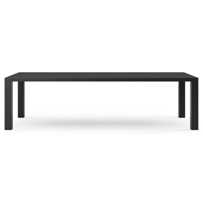 Nano tuintafel in zwart aluminium en volkeramiek nero black - L 280 x B 110 x H 75 cm