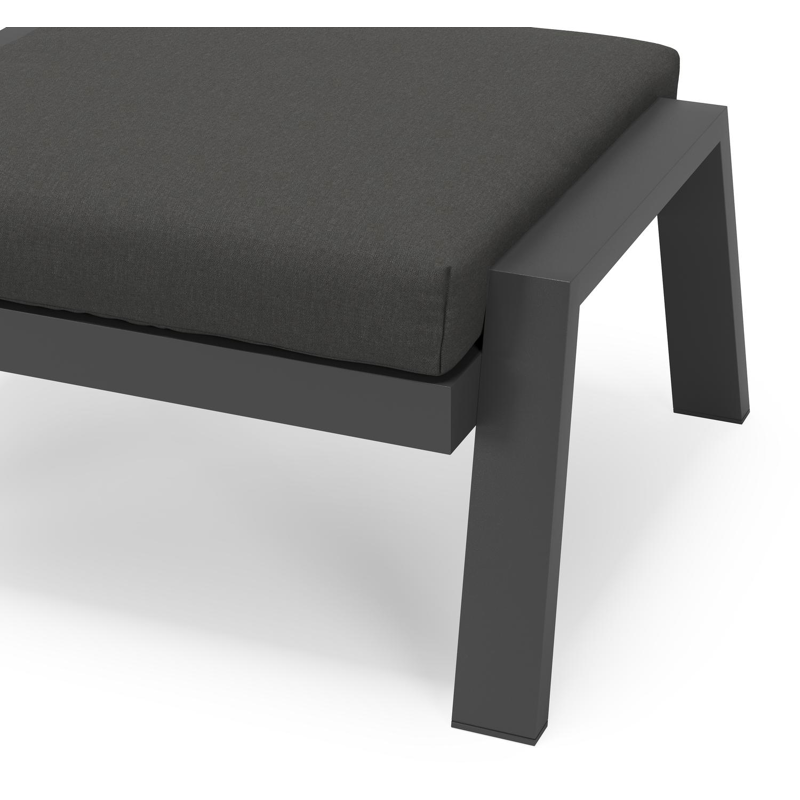 VENETO lounge POUF alu WHITE+AW SUNBRELLA PREMIUM