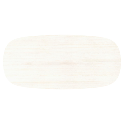 Amico tuintafel bombo in wit aluminium en volkeramiek Travertino Bianco - L 270 x B 125 x H 73.5 cm