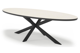 Ovaal - L 270 x B 115 x H 72 cm