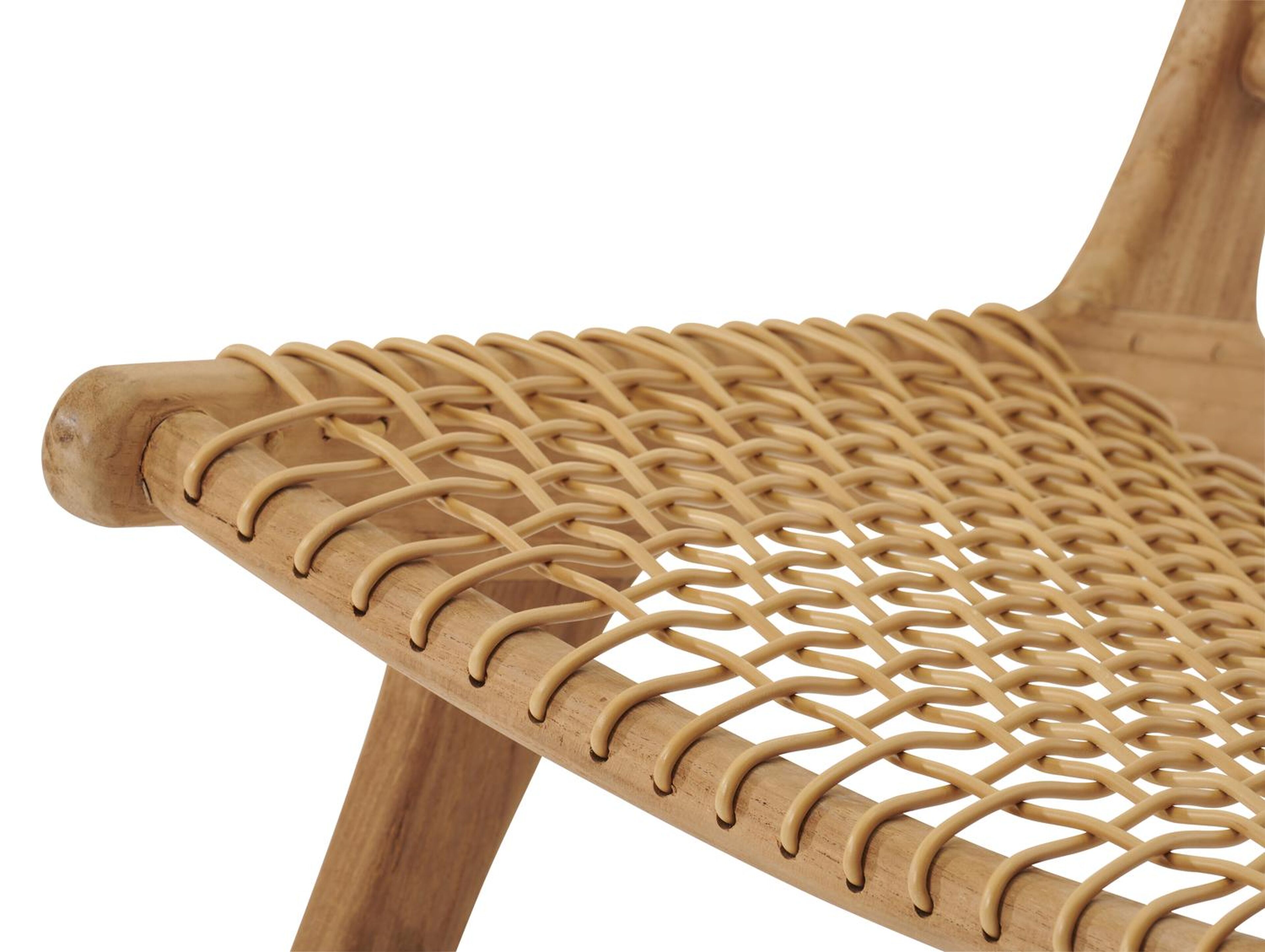 Cosito loungezetel 1-zit in teak en wicker