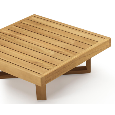 Escala loungetafel in teak - L 70 x B 70 x H 25 cm