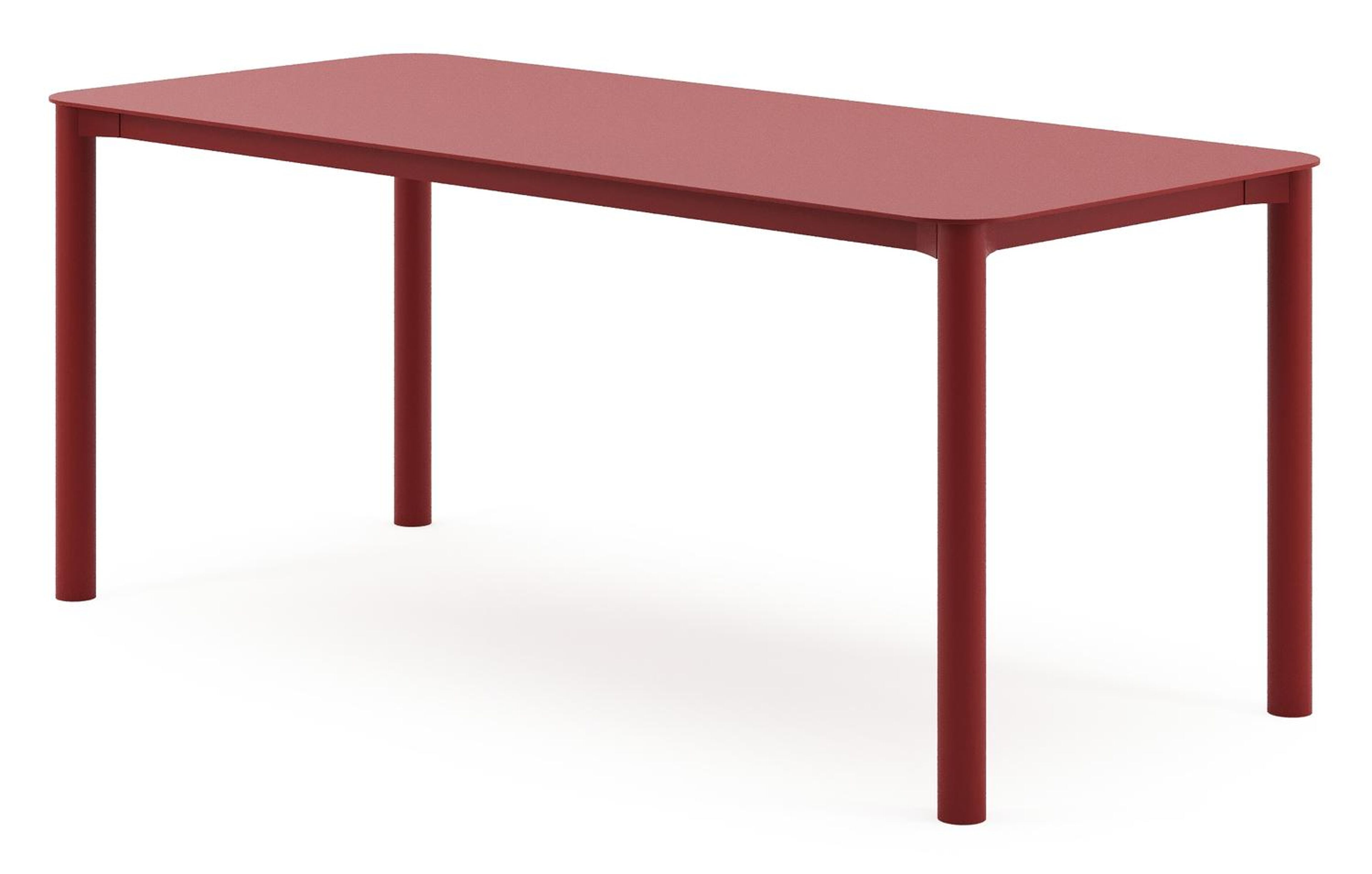 Orso tuintafel rechthoekig afgerond in ruby aluminium - L 200 x B 80 x H 75 cm