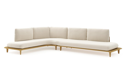 Chaise longue rechts + 3-zit