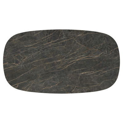 Amico tuintafel bombo xl in zwart aluminium en volkeramiek Black Obsession - L 270 x B 148 x H 73.5 cm