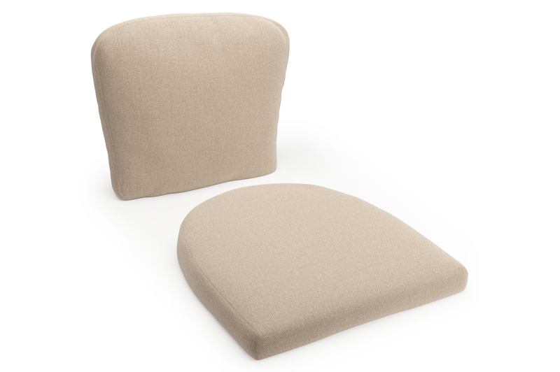 Orso luxe stoelkussen (zit en rug) (luxe) in all weather sunbrella® luxe natte heather beige