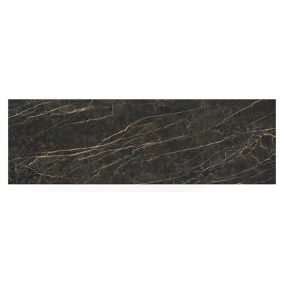 Verato tuintafel in zwart aluminium en volkeramiek black obsession - L 220 x B 70 x H 106 cm