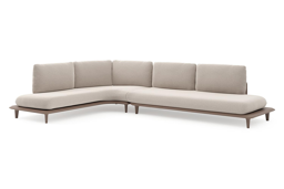 Chaise longue droite + 3 places