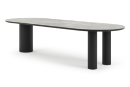 Ovaal - L 300 x B 110 x H 74 cm