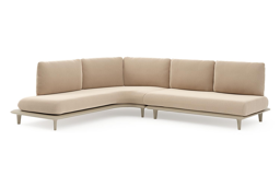 Chaise longue droite + 2-pl