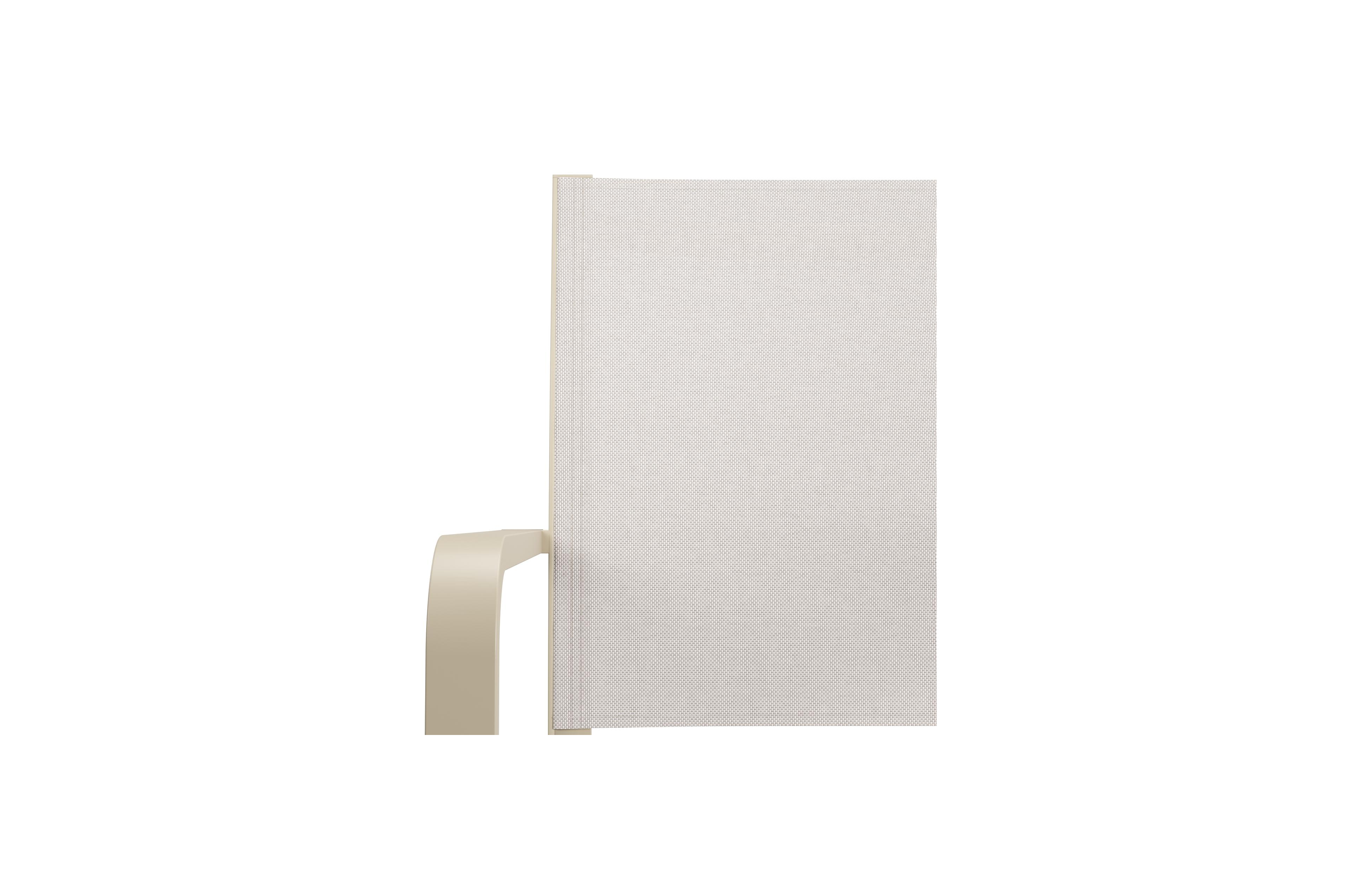 Chaise de jardin Calobra en aluminium beige et textilène simple beige