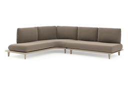 Chaise longue droite + 2-pl