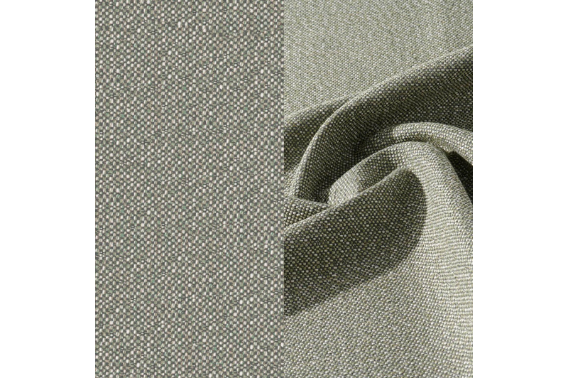 Pagino loungebank in zwart aluminium met savane leaf all weather sunbrella® luxe kussen