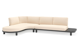 Chaise longue rechts + 2-zit