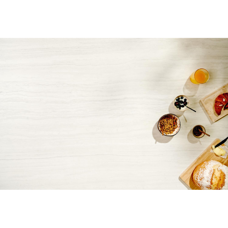 Table de jardin Nano rectangulaire en aluminium beige et céramique pleine Calista Lg. 240 x Lrg. 100 x Haut. 75 cm