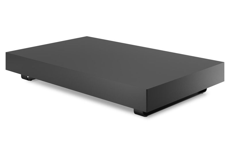 Tufo loungetafel in zwart aluminium - L 156 x B 98 x H 23,8 cm