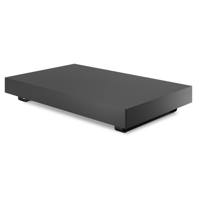 Table basse Tufo en aluminium noir - Lg 156 x larg. 98 x H 23,8 cm