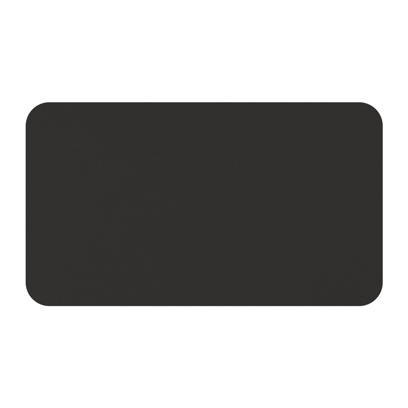 Orso tuintafel rechthoekig afgerond in zwart aluminium en volkeramiek zwart - L 140 x B 80 x H 75 cm