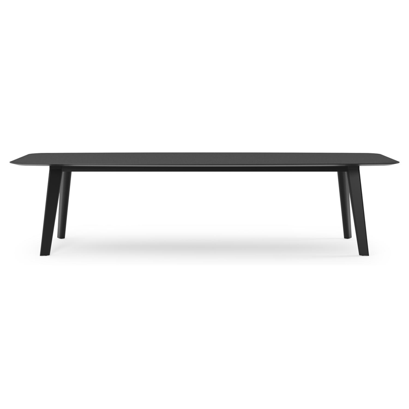 Lacrima tuintafel in zwart aluminium en volkeramiek nero black - L 315 x B 115 x H 74 cm