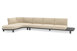 Chaise longue rechts + 3-zit