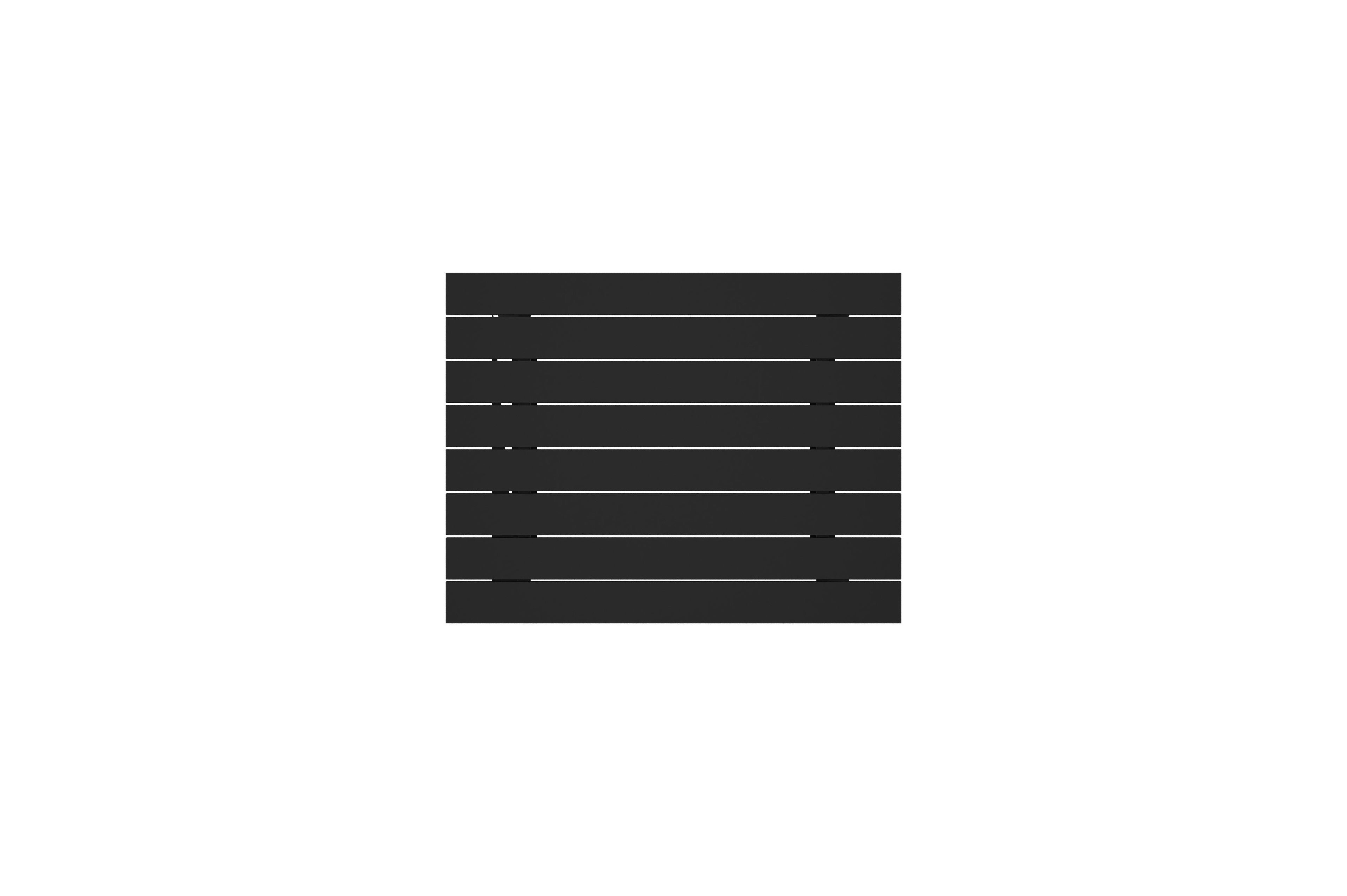 Alora loungetafel in zwart aluminium - L 77 x B 77 x H 35 cm