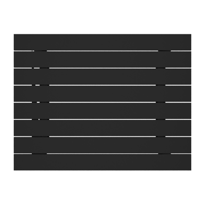 Alora loungetafel in zwart aluminium - L 77 x B 77 x H 35 cm