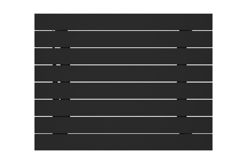 Table basse Alora en aluminium noir - Lg. 77 x Lrg. 77 x Haut. 35 cm