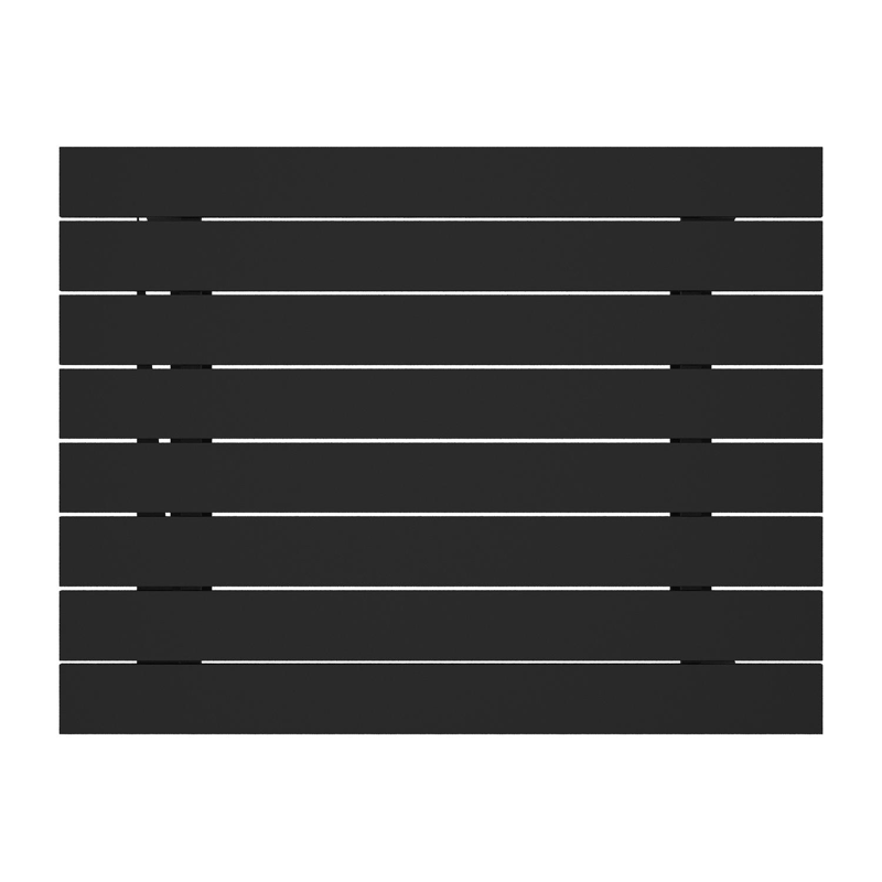 Alora loungetafel in zwart aluminium - L 77 x B 77 x H 35 cm