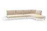 Chaise longue links + 2-zit