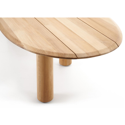 Organo tuintafel organisch in teak - L 320 x B 128 x H 74 cm