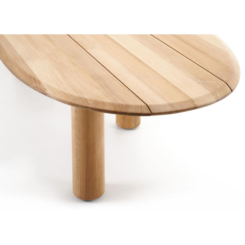 Organo tuintafel organisch in teak - L 320 x B 128 x H 74 cm