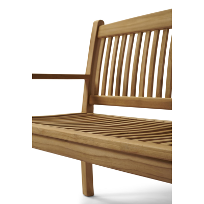 Cloe tuinbank in teak voor 3 personen - B 150 x D 63 x H 90 cm