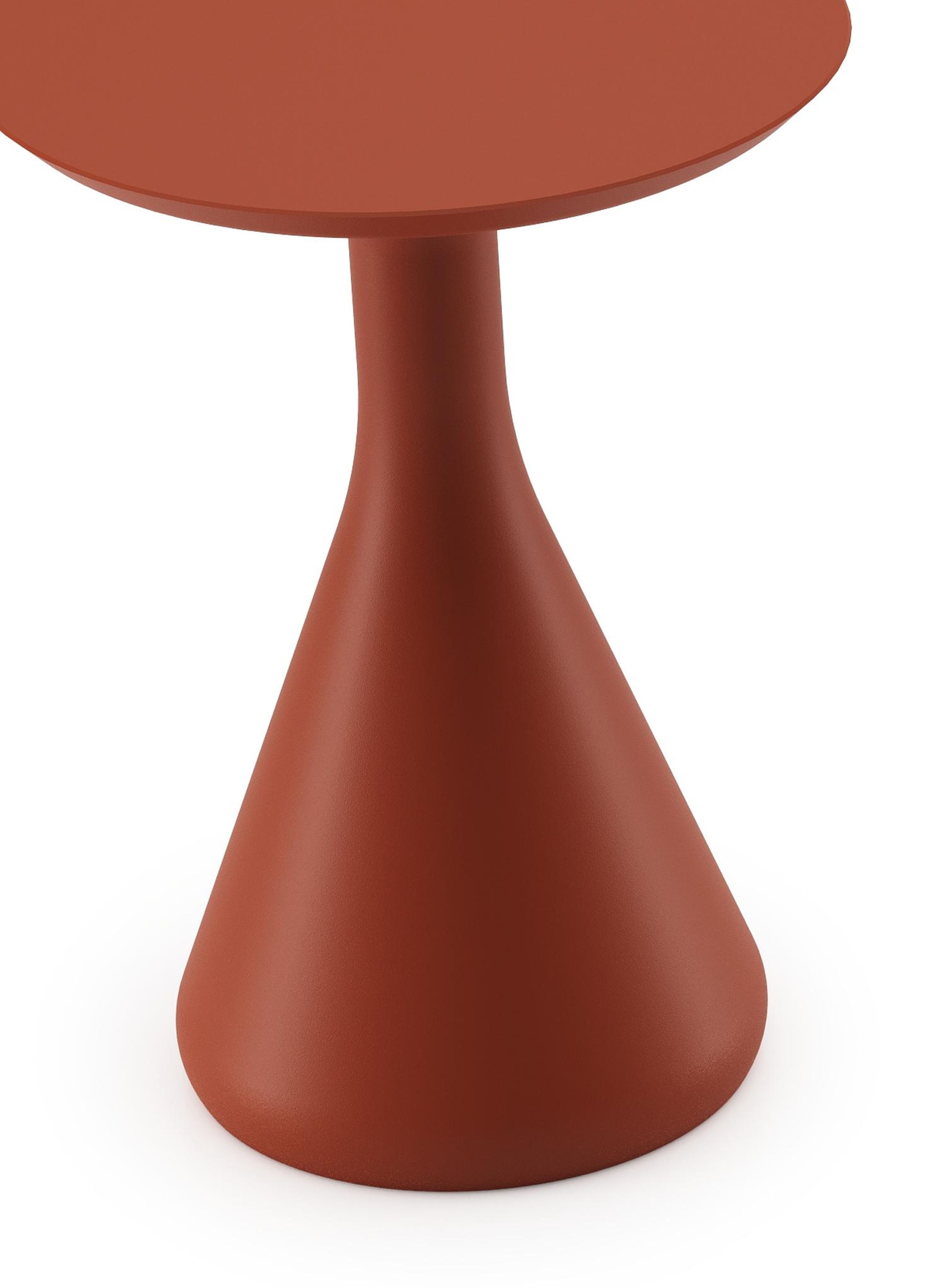Bomero bijzettafel in roestbruin aluminium - Dia. 34 x H 46 cm