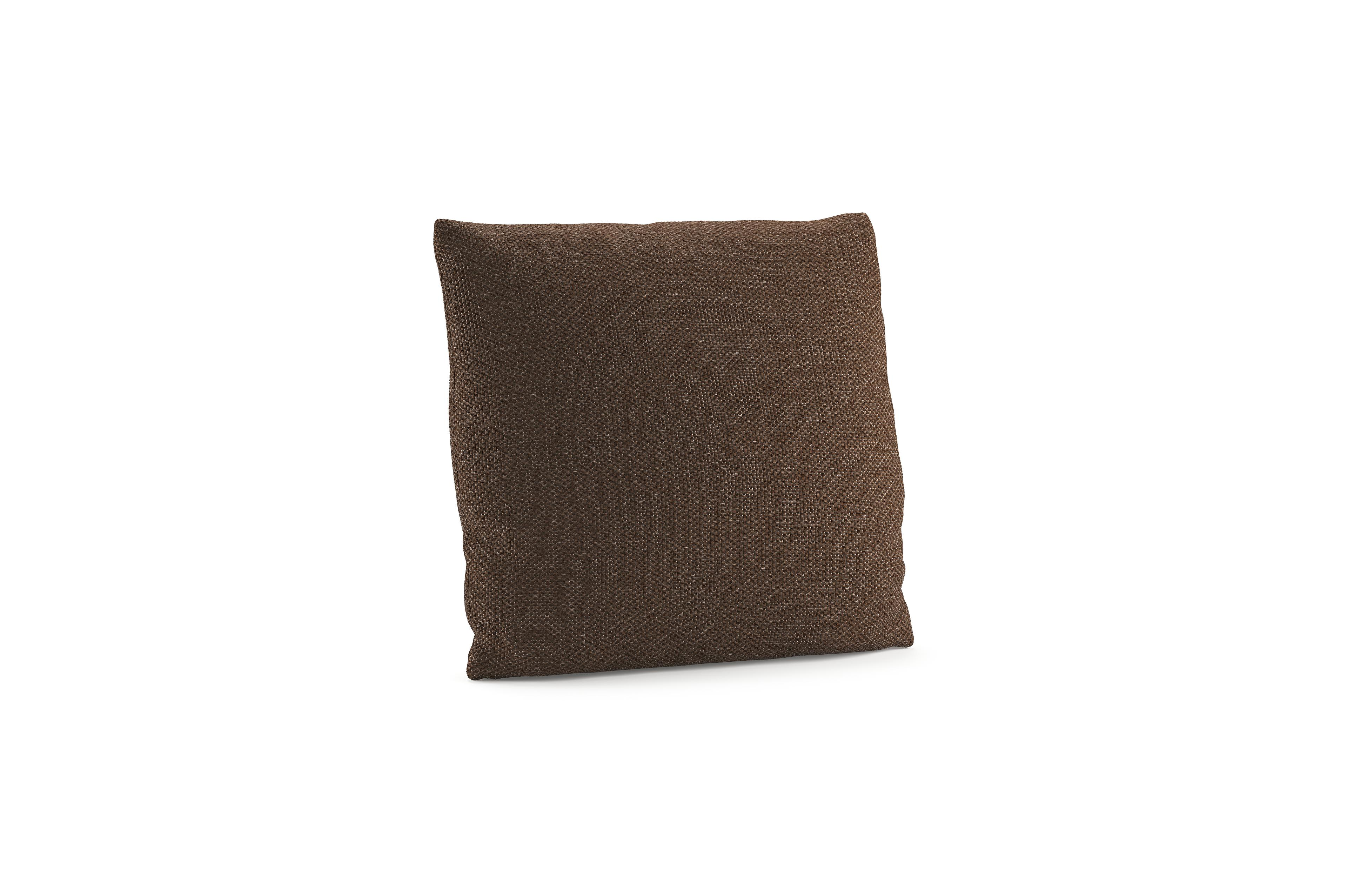 Sierkussen 45 x 45 cm in weather+ softtouch donkerbruin