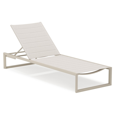 Cirello verstelbaar ligbed in beige aluminium en beige comfort textilene