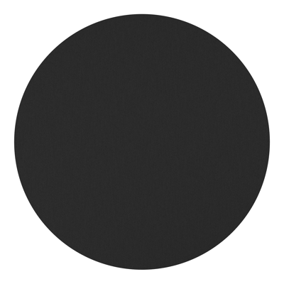 Table de jardin Fano ronde en aluminium beige et céramique pleine Nero Black - Diam. 148 x Haut. 75 cm