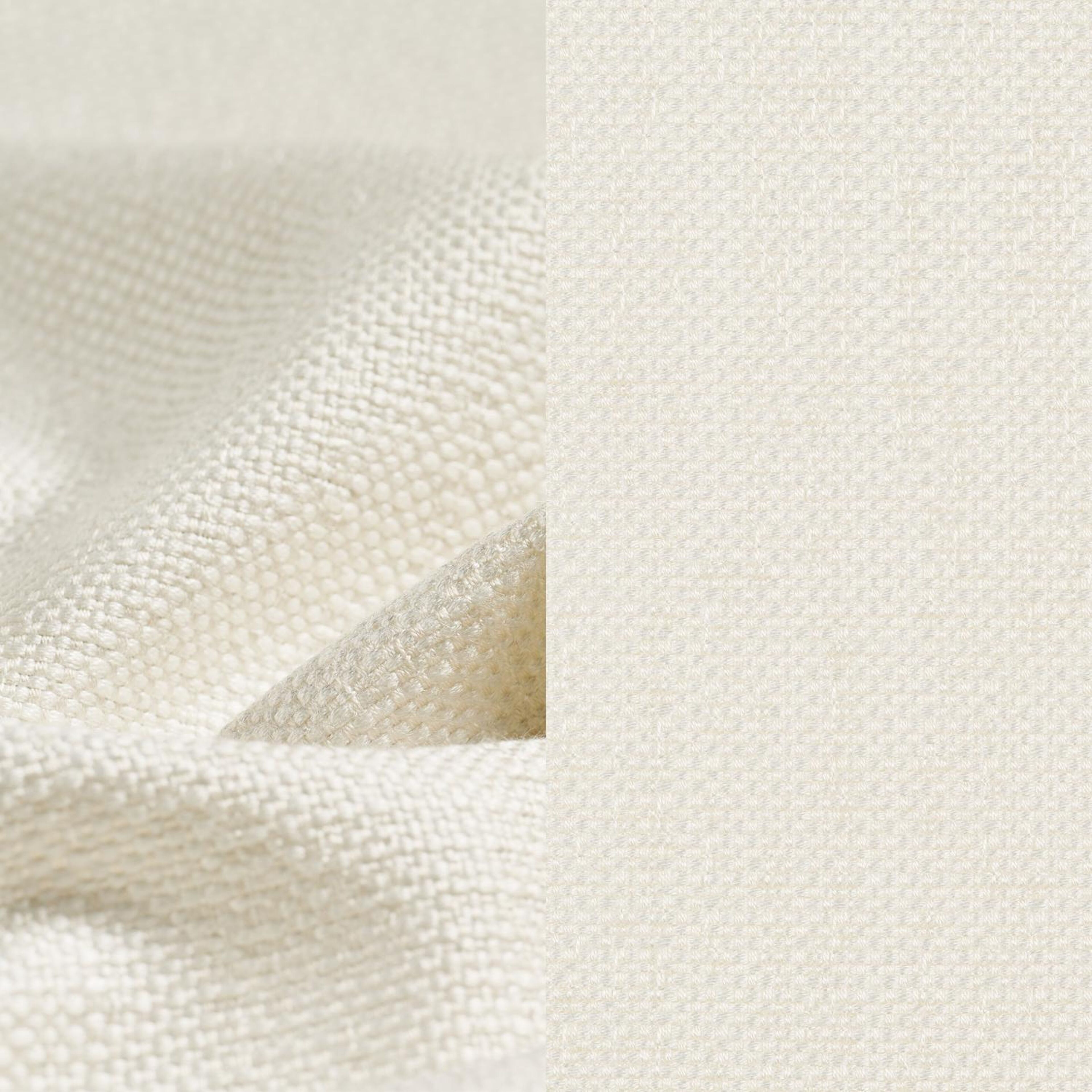 Lupino poef in zwart aluminium met savane white all weather sunbrella® luxe kussen