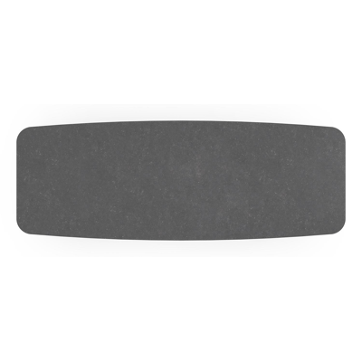 Pagino tuintafel in zwart aluminium en volkeramiek pierre bleue - L 315 x B 115 x H 74 cm