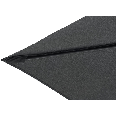 Calpe zweefparasol in zwart aluminium met zwart weather+ softtouch parasoldoek - L1 270 x L2 270 cm (zonder voet)