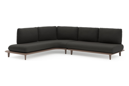 Chaise longue rechts + 2-zit