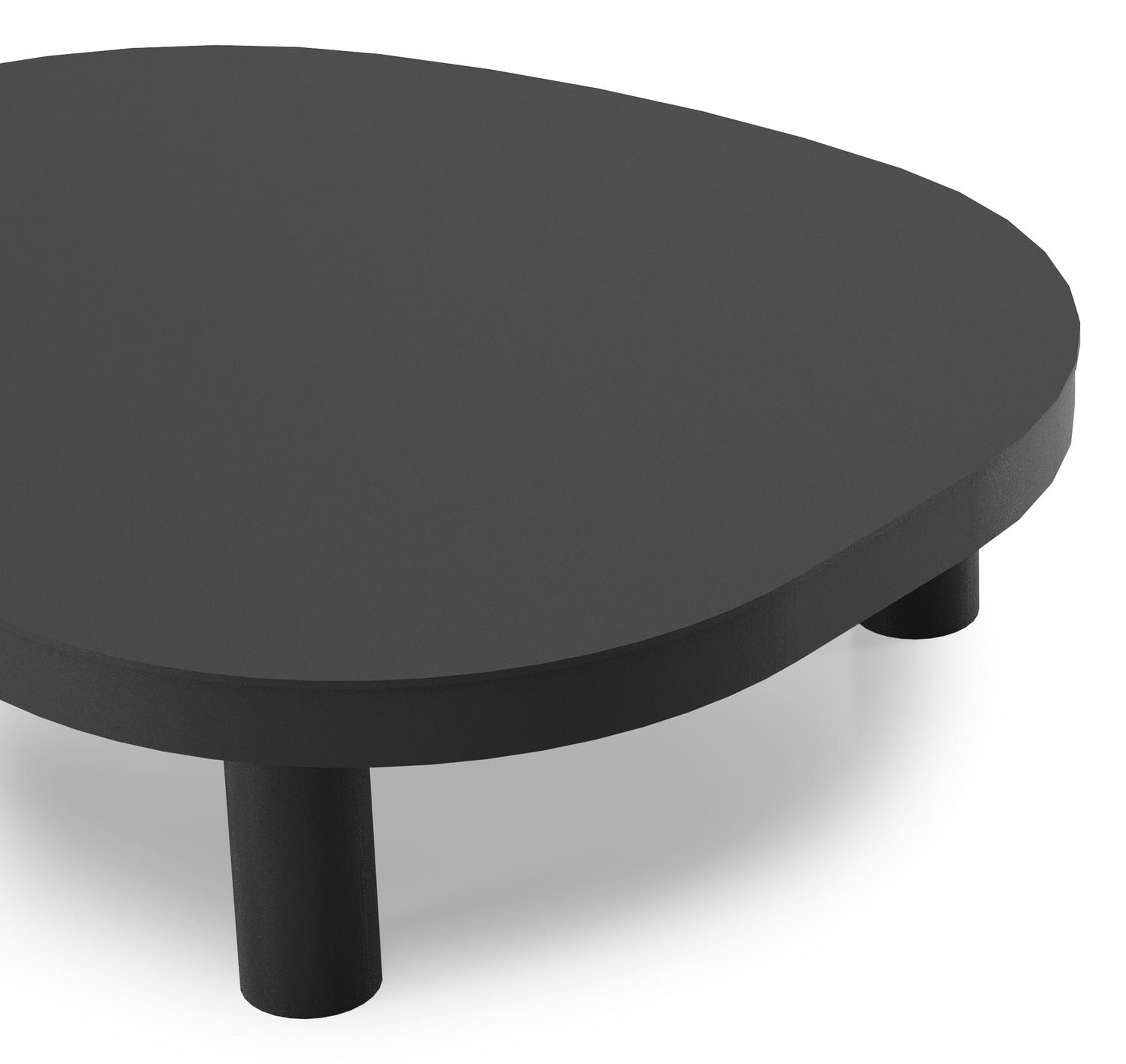 Donato loungetafel in zwart aluminium - L 91 x B 76 x H 25 cm