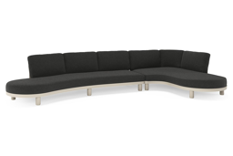 Chaise longue links + 3-zit organisch