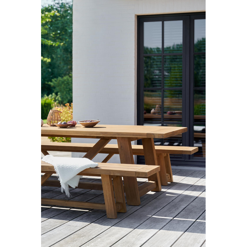 Beauville tuintafel in gerecycleerde teak - L 330 x B 100 x H 76 cm