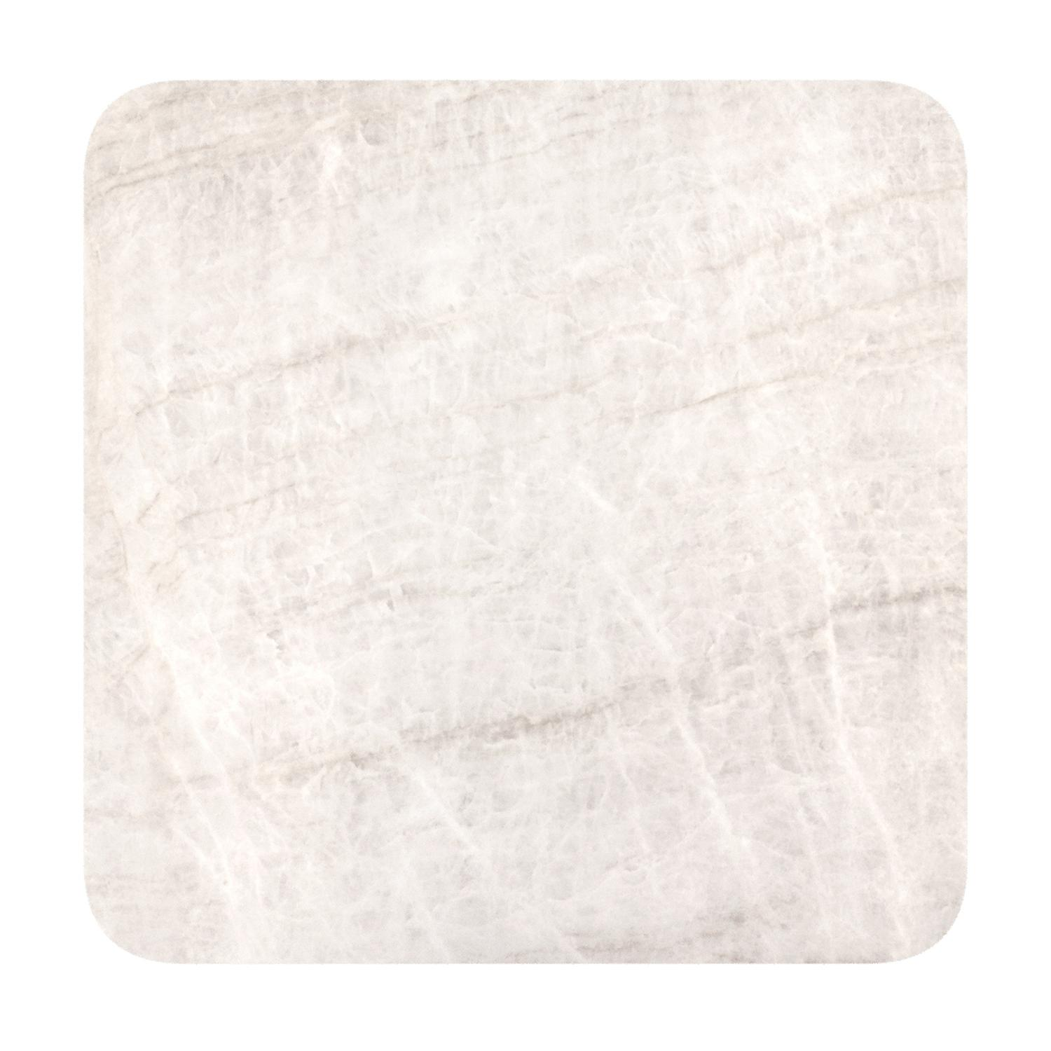 Fano tuintafel afgerond vierkant in zwart aluminium en volkeramiek Taj Mahal - L 80 x B 80 x H 72.5 cm