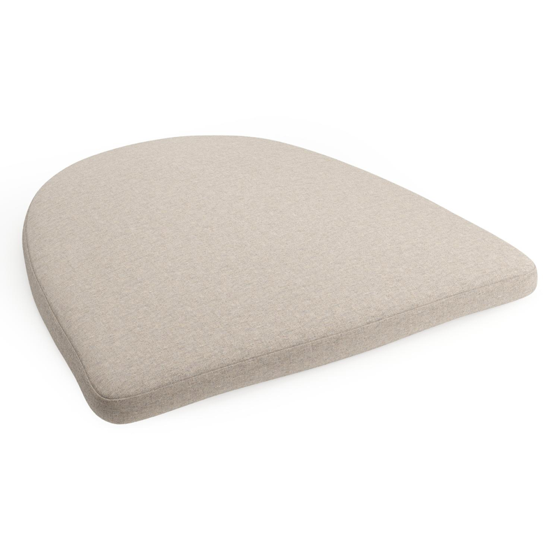 Borgo (rond) stoelkussen in all weather sunbrella® luxe heritage ash