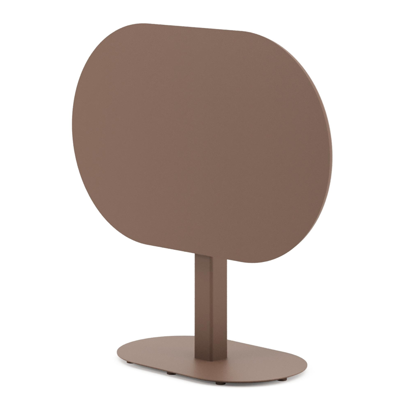 Teramo kantelbare tuintafel bombo in taupe aluminium - L 110 x B 70 x H 74 cm