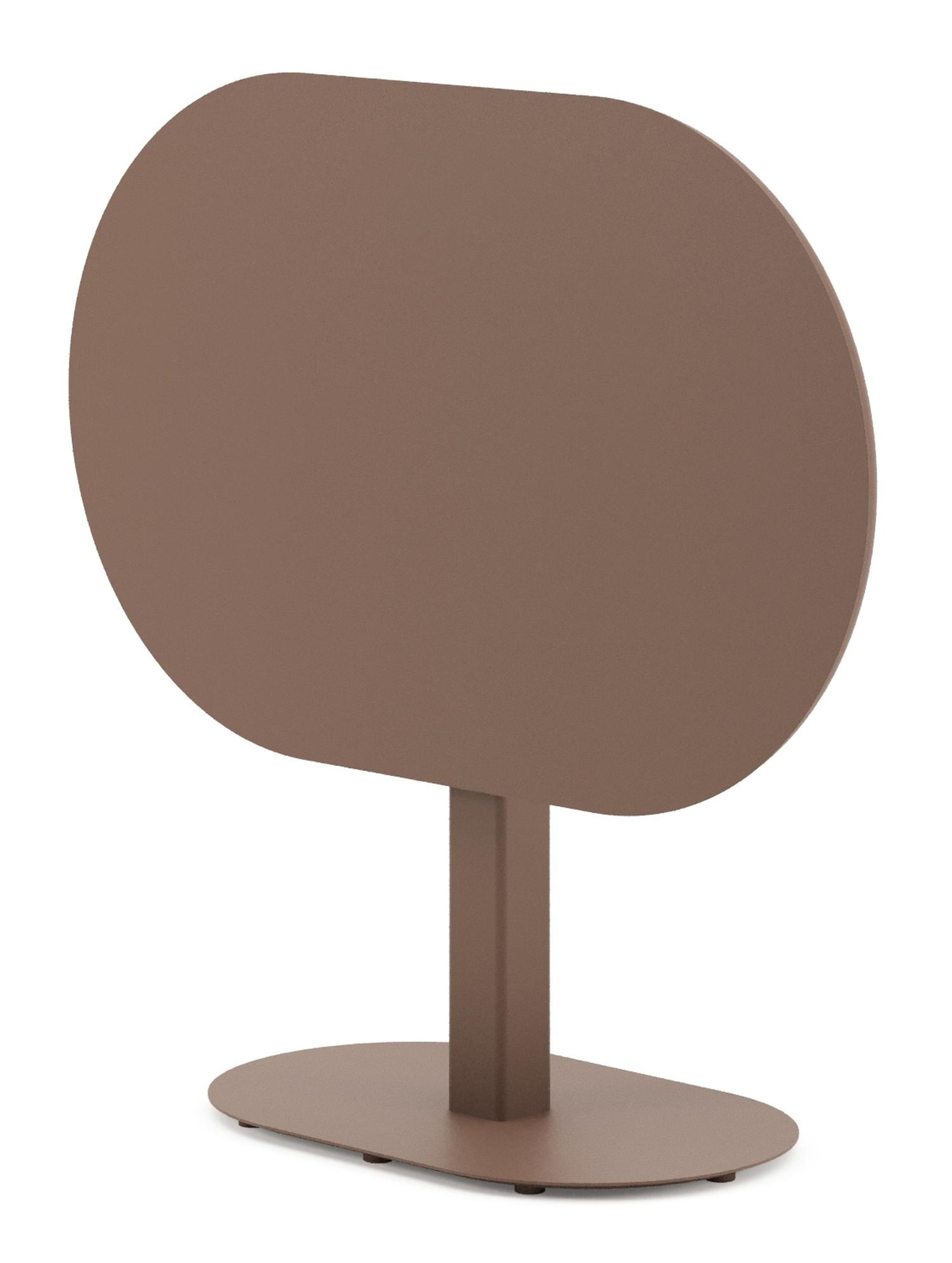 Teramo kantelbare tuintafel bombo in taupe aluminium - L 110 x B 70 x H 74 cm